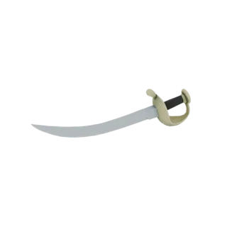 Curved Pirate Saber with Guard