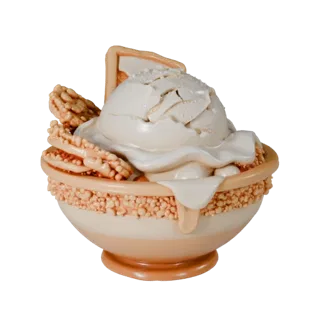 Celebration Ice Cream Bowl STL 3D Print Ready Asset
