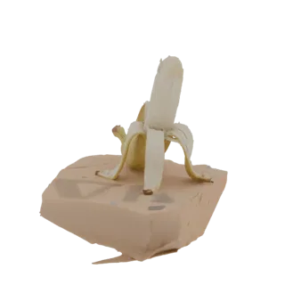 Peeled Banana on a Block