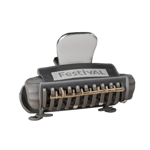 Festival Hair Clip 3D Asset for Online Store Pages