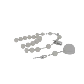 Product Chain Pearl Necklace 3D Studio Render Asset