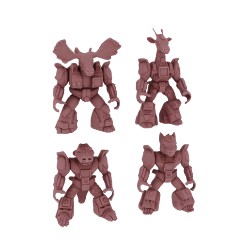 Animal Mecha Miniatures Set