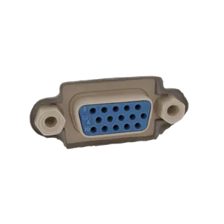 DB9 Female Connector with Mounting Flange