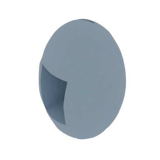 Abstract Spherical Object with Cutout