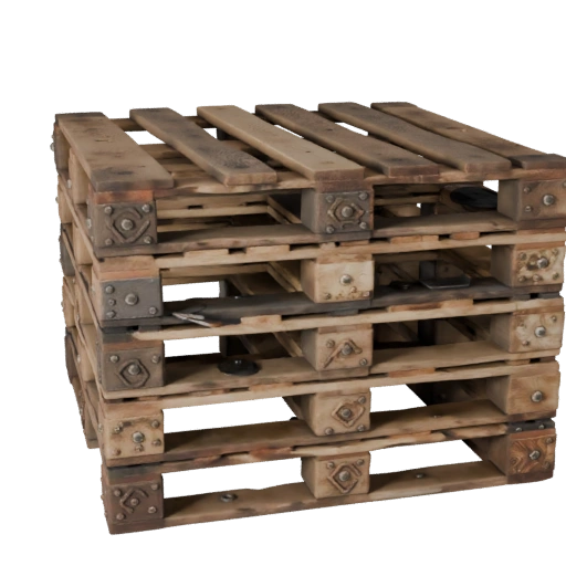Industrial Wooden Pallet 3D Asset for Realtime Use