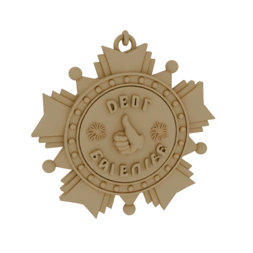 Best Employee Medal 3D Model
