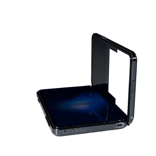 Foldable Retro Mobile Phone 3D Cinema Studio Asset