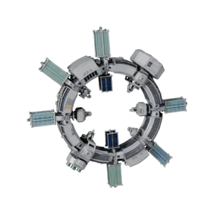 Orbital Habitat Module 3D Asset for Realtime Levels