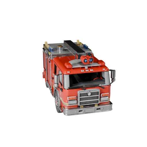 Modello STL Stampabile Camion dei Pompieri - Display da Collezione (Legacy)