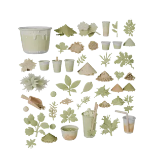 Fresh Herb Bundle 3D Asset for Casual Game Engines