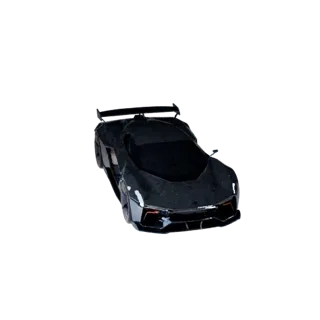 Game Ready Futuristic Car 3D Model for Realtime Use