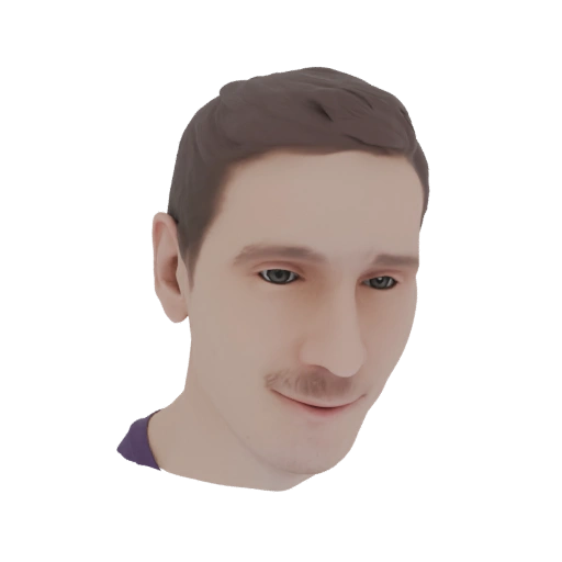 Man with Mustache 3D Model