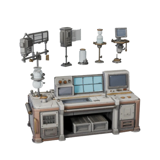 Stylized Prototype Containment Pod 3D Casual Asset