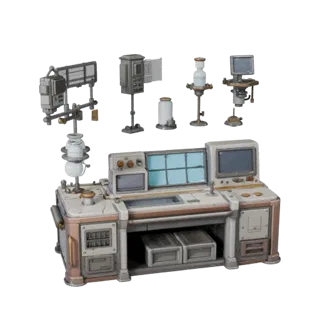 Stylized Prototype Containment Pod 3D Casual Asset