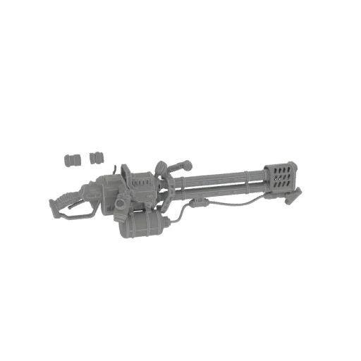 Heavy Gatling Gun 3D Model