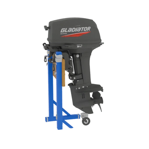 Gladiator Outboard Motor on Stand