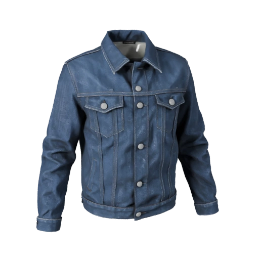 AR-bereite Jeansjacke 3D-Asset für Online-Browser