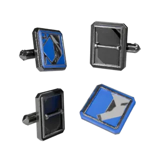 Square Cufflink 3D Game Asset for Realtime Engines