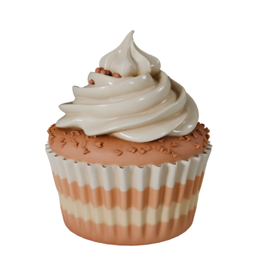 Celebration Cupcake 3D Asset for Cinematic Renders