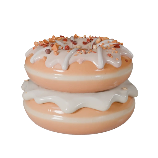 Detailed Mini Donut Stack 3D Hero Asset for Studio