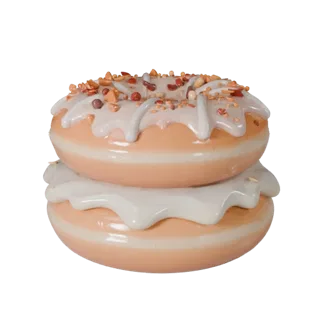 Detailed Mini Donut Stack 3D Hero Asset for Studio