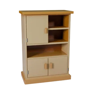 Shaker Cabinet 3D Asset for Engine Levels in Games