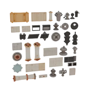 Workshop Scroll Bundle 3D Asset for Resin Printers
