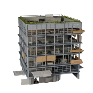 Startup Hub Office 3D Model - Realistic Archviz Asset