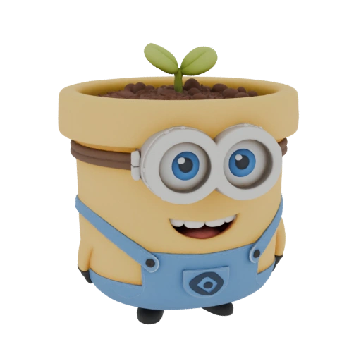 Minion Flower Pot 3D Model
