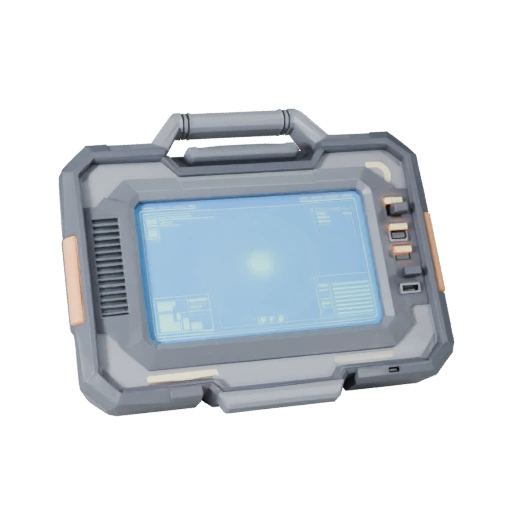 Field Tech Data Pad 3D Game Asset for Realtime Use