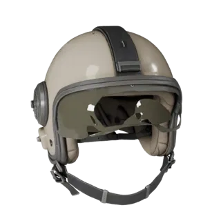Realistic Pilot Helmet 3D Model for Cinema Studios