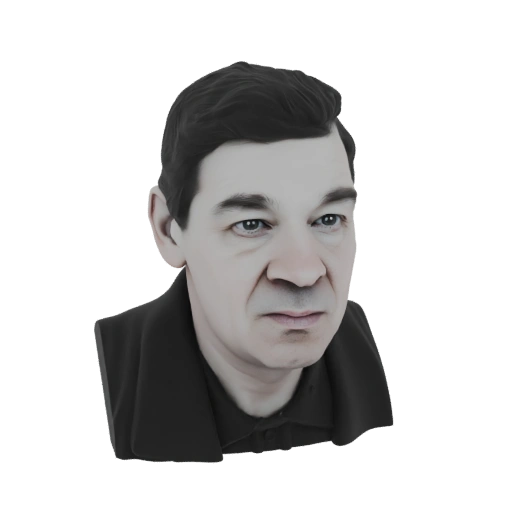 Man in Black Coat 3D Model