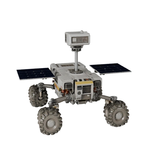 Lunar Planetary Rover 3D Layered Asset for Builders