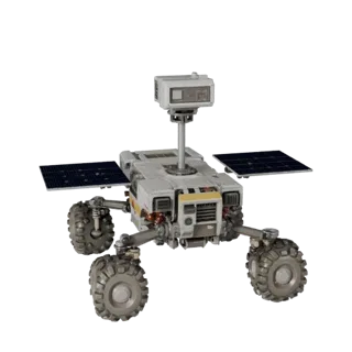 Lunar Planetary Rover 3D Layered Asset for Builders