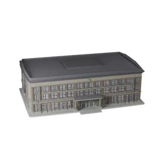Public Pavilion 3D Model for Blender - Render Asset