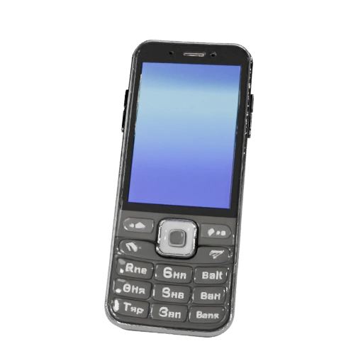 Studio Flagship Retro Mobile Phone 3D Render Asset