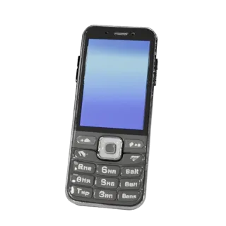 Studio Flagship Retro Mobile Phone 3D Render Asset
