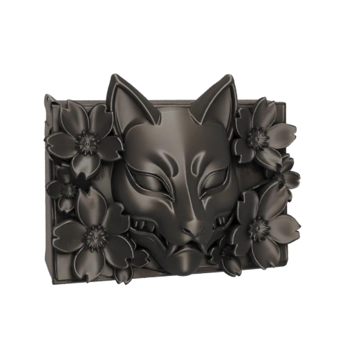 Kitsune Mask with Cherry Blossoms