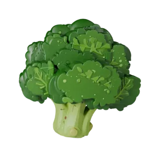 Market Broccoli Head STL 3D Asset for FDM Printers