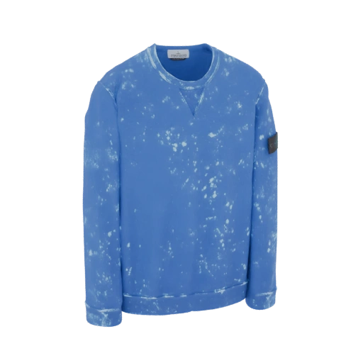 Blue Tie-Dye Crewneck Sweatshirt 3D Model