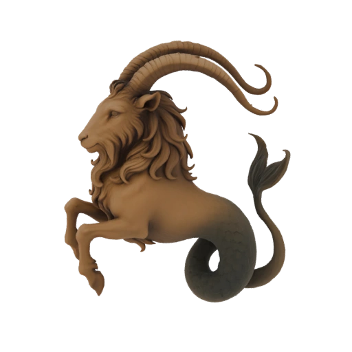 Capricorn Zodiac Symbol 3D Model