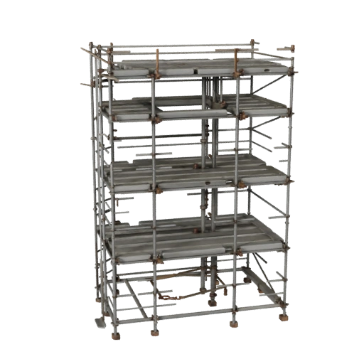 Site Safety Scaffold Tower 3D Asset for Studio Use
