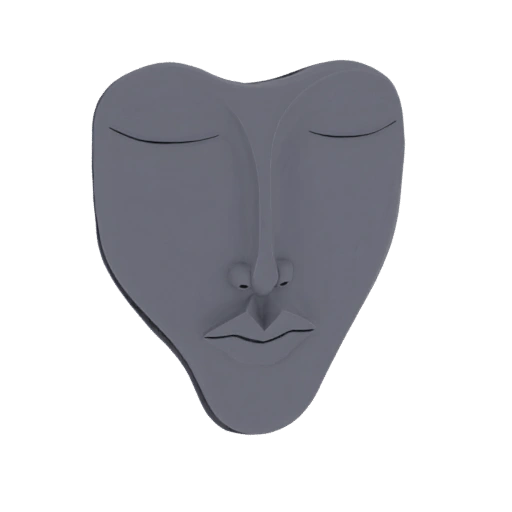Abstract Face Sculpture