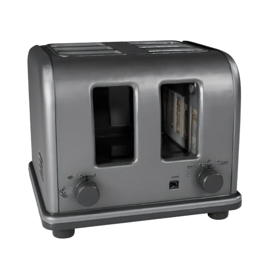 Realistic Retro Toaster 3D Studio Asset for Cinema