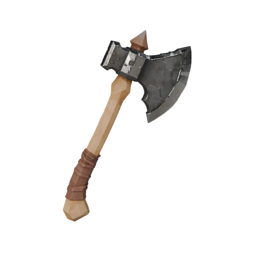 Hacha de Fantasía 3D para Motores en Tiempo Real