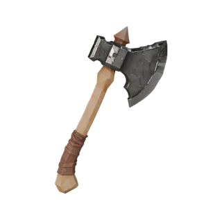Fantasy Axe Prop 3D Game Asset for Realtime Engines