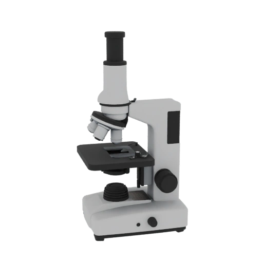 Research Microscope 3D Asset for AR and Online Use