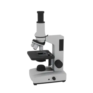 Research Microscope 3D Asset for AR and Online Use