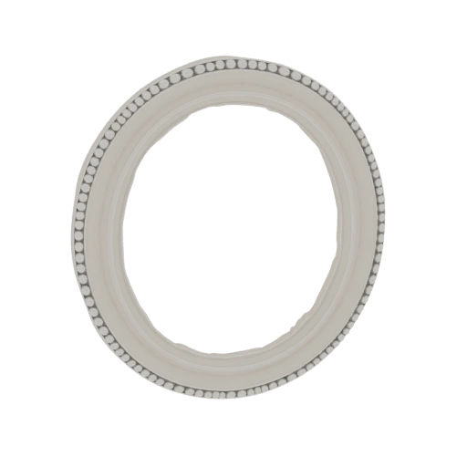 Ornate Oval Frame 3D Model