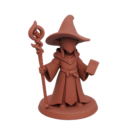 Miniature STL de magicien tieffelin de Fantasy - Moulage